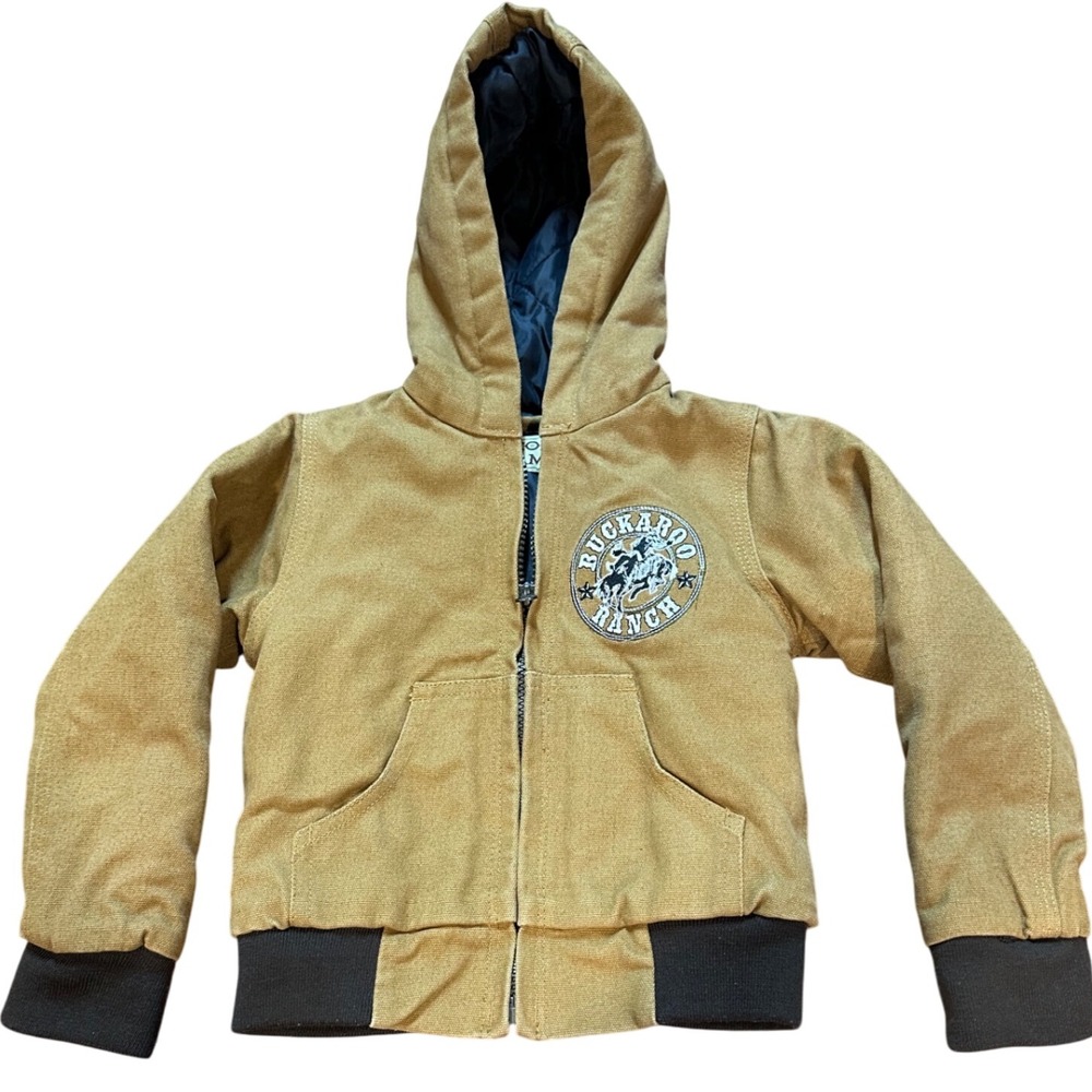 Cody James Kids‎ Brown Buckaroo Ranch Cowboy Embroidered Hooded Jacket 18M